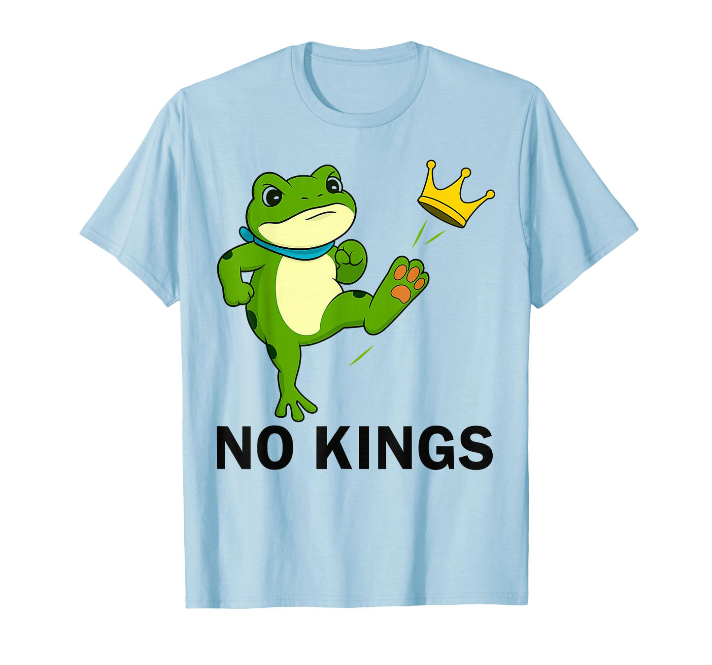 No Kings Men Women Portland Frog Protest Funny Vintage T-Shirt