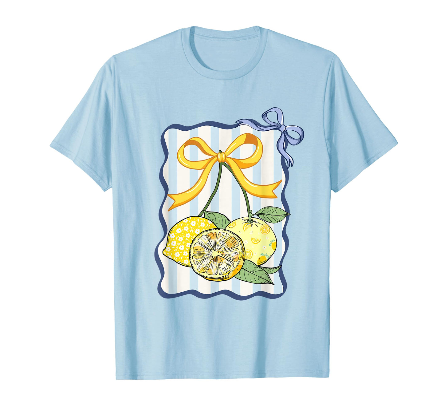 Fancy Lemon Coquette Bow Trendy Lemon Summer Girl Women T-Shirt
