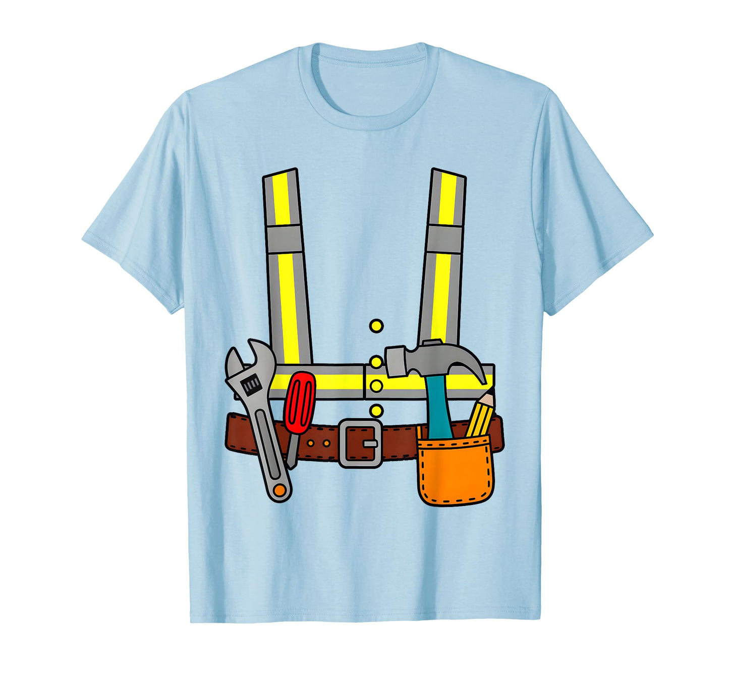 Construction Worker Halloween Costume for Boys Men Women T-Shirt
