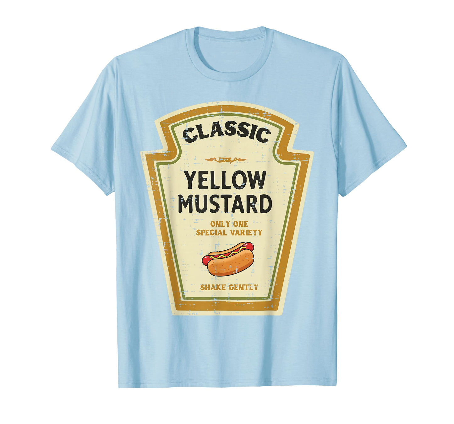 Halloween Yellow Mustard Funny Food Costume Men Women Kids T-Shirt