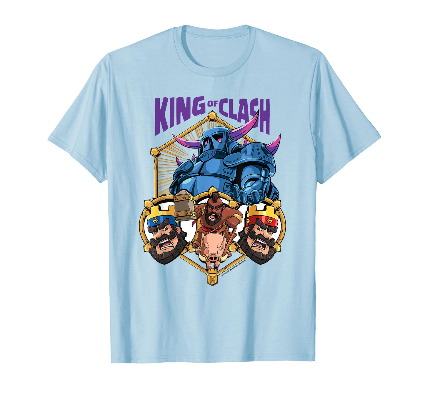 Clash Royale King Of Clash P.E.K.K.A. Portrait T-Shirt