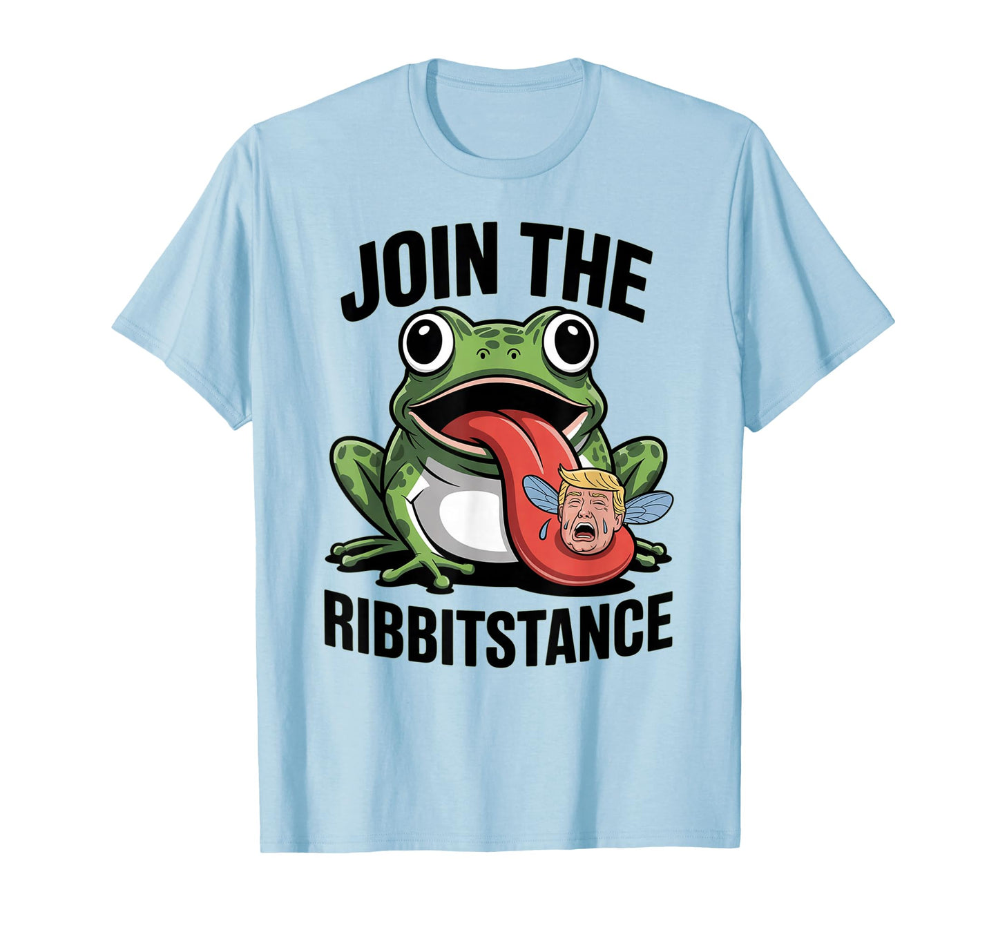Resistance Frog Funny No Kings Protest Resist Ribbitstance T-Shirt