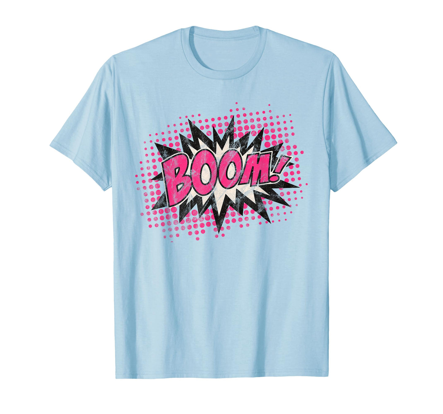 Comic Boom Bang Pow Kaboom Explosion Speech Bubble Vintage T-Shirt