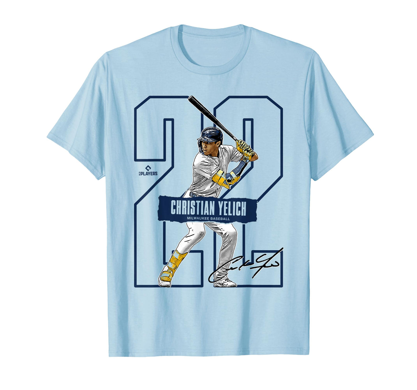 Christian Yelich | Milwaukee Baseball Players | MLBCHR301N T-Shirt