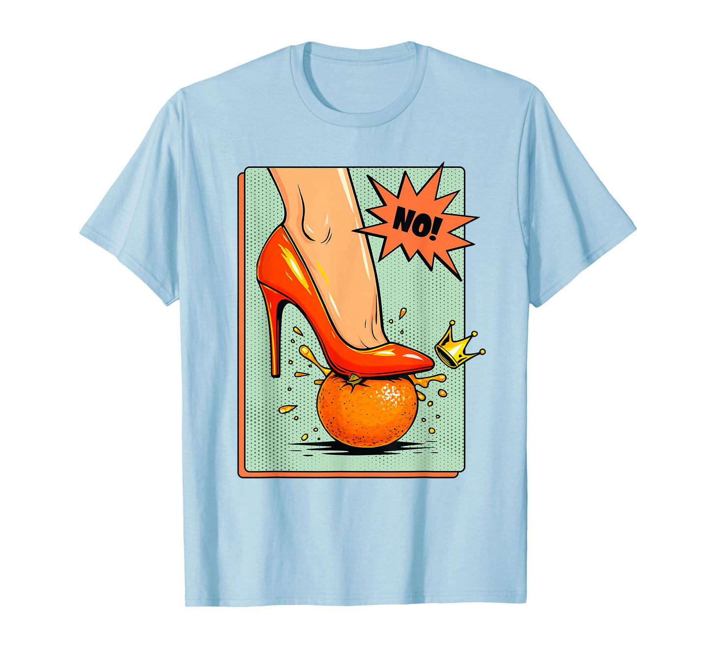 No Kings Retro Patriotic Woman Funny Political Meme T-Shirt