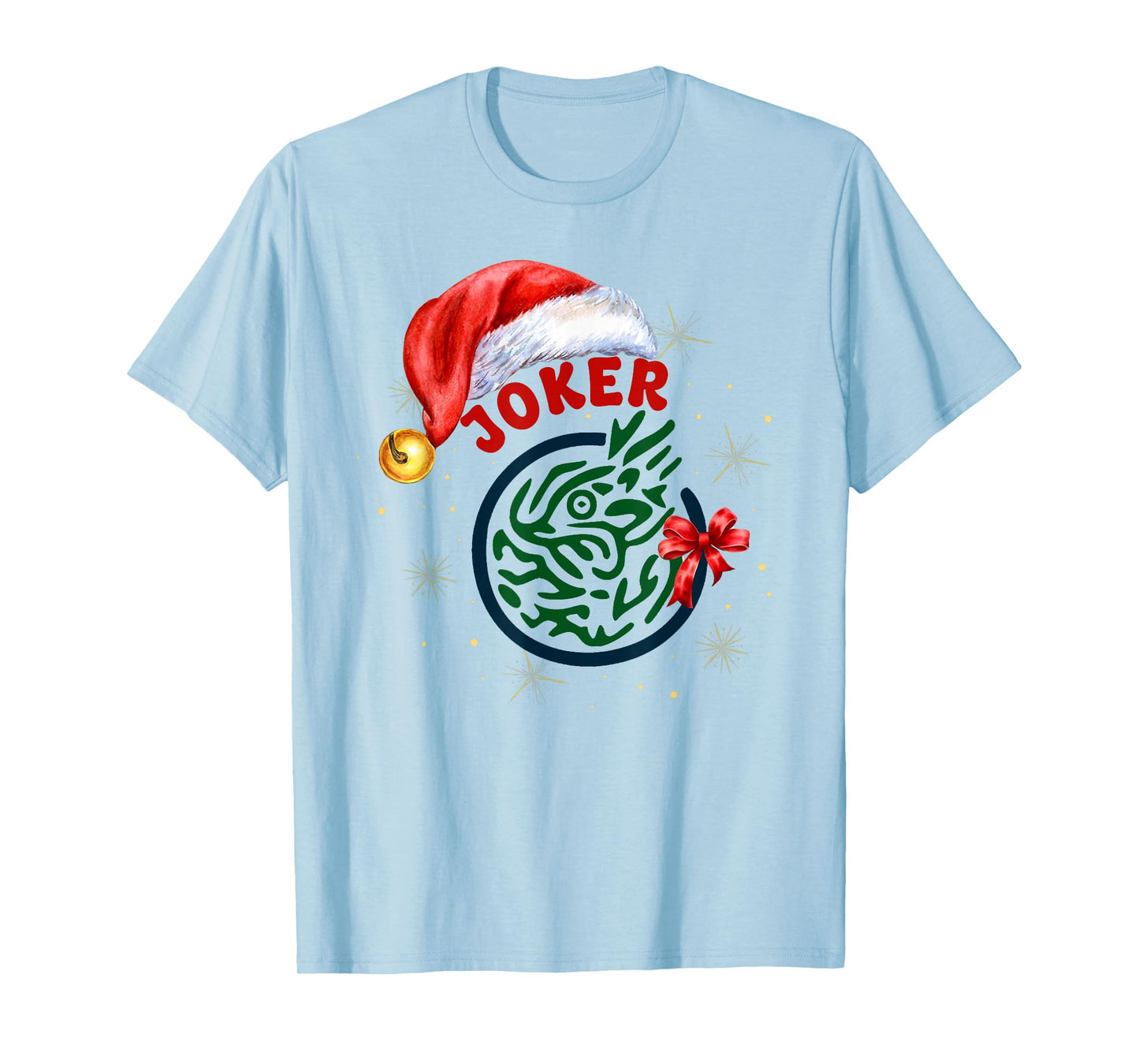 Christmas Chinese Mah Jong Joker Tile Bow Mahjong Costume T-Shirt