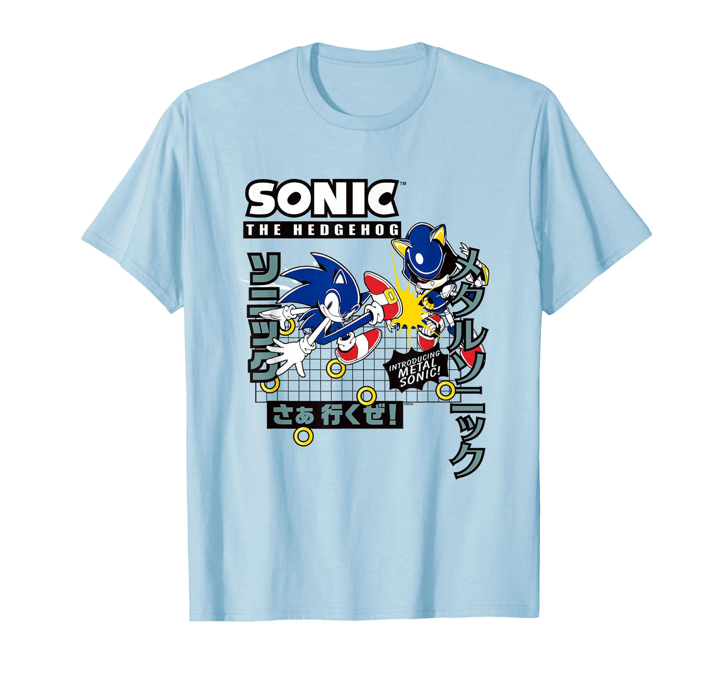 Sonic The Hedgehog Introducing Metal Sonic! Epic Fight Retro T-Shirt