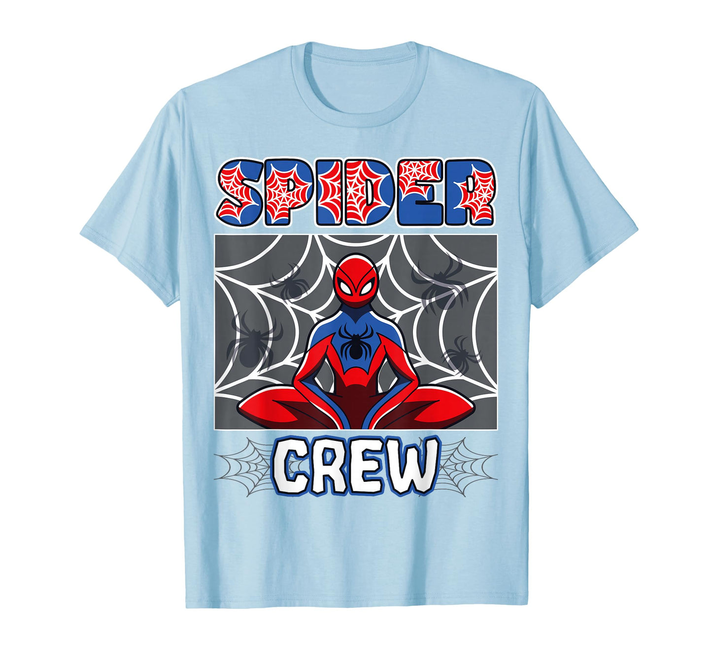 Spider Crew Spider Theme Birthday Party Family Matching T-Shirt