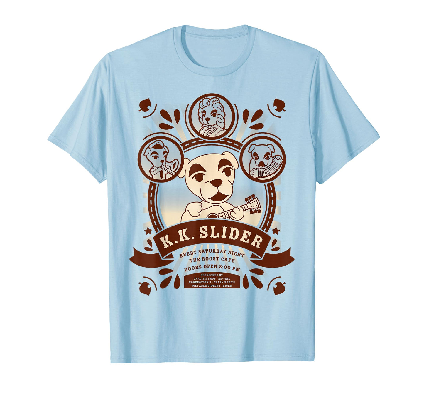 Animal Crossing K.K. Slider At The Roost Nintendo Logo T-Shirt