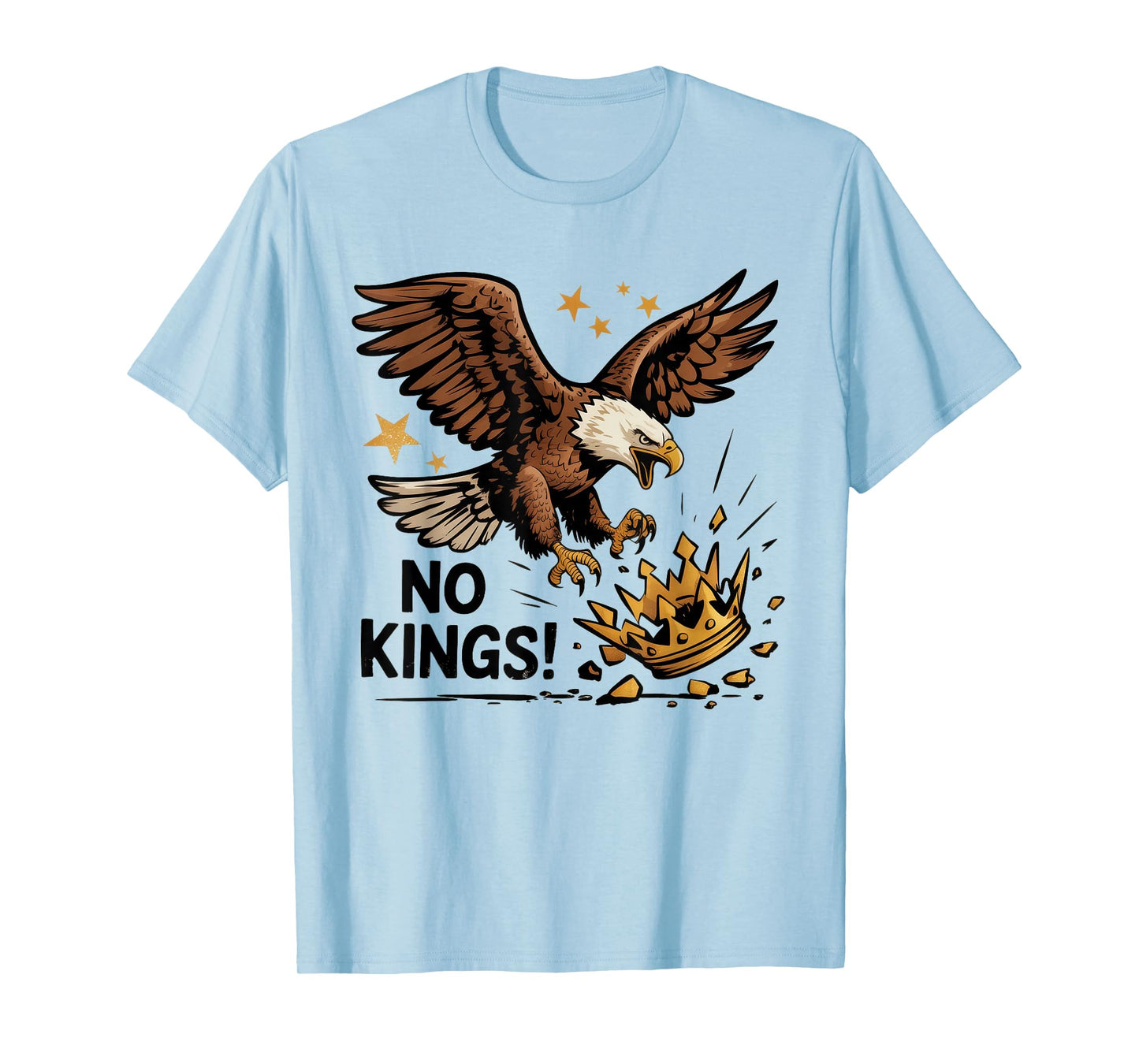No Kings Patriotic Eagle America Pro-Democracy Shirt Mens T-Shirt