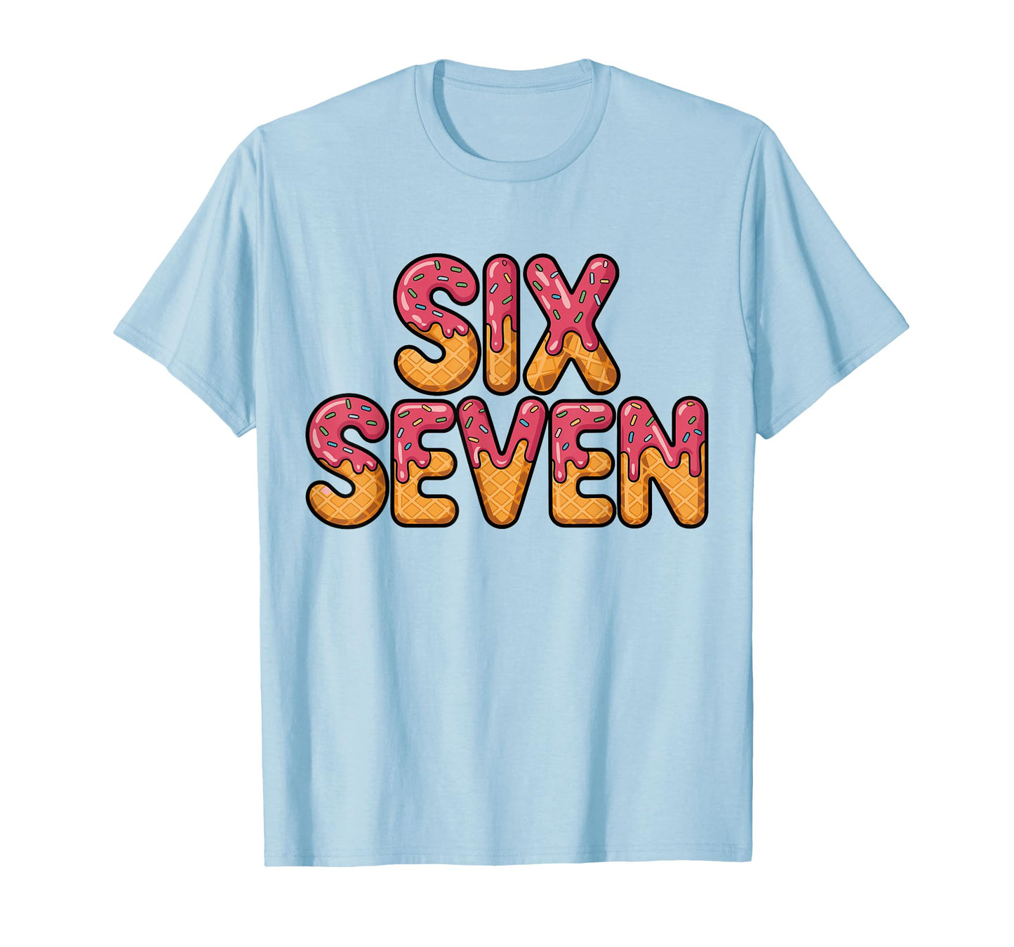 Funny Six Seven Meme 6 7 Shirt Retro T-Shirt