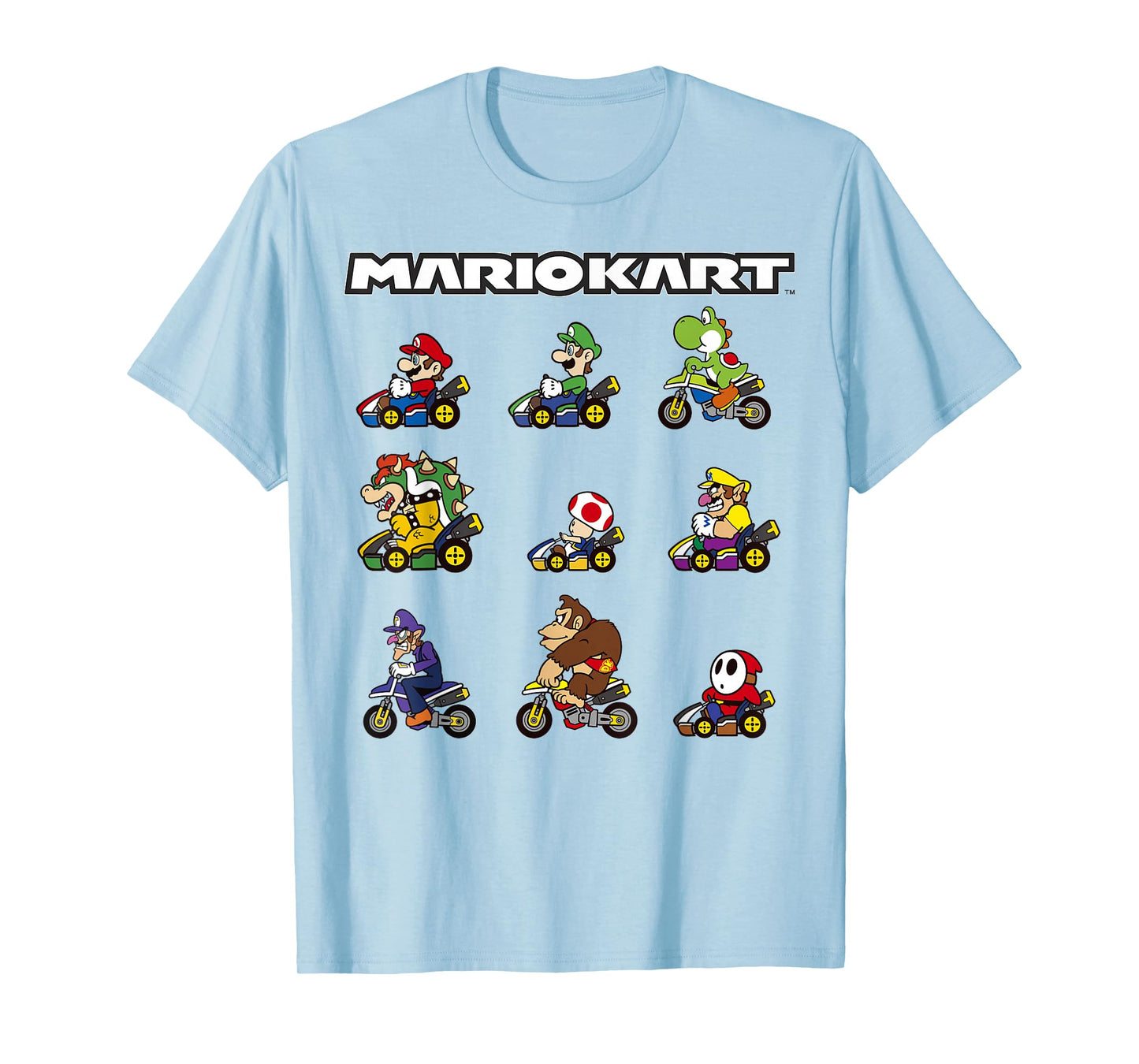Nintendo Mario Kart Racers Ready Line-Up Graphic T-Shirt