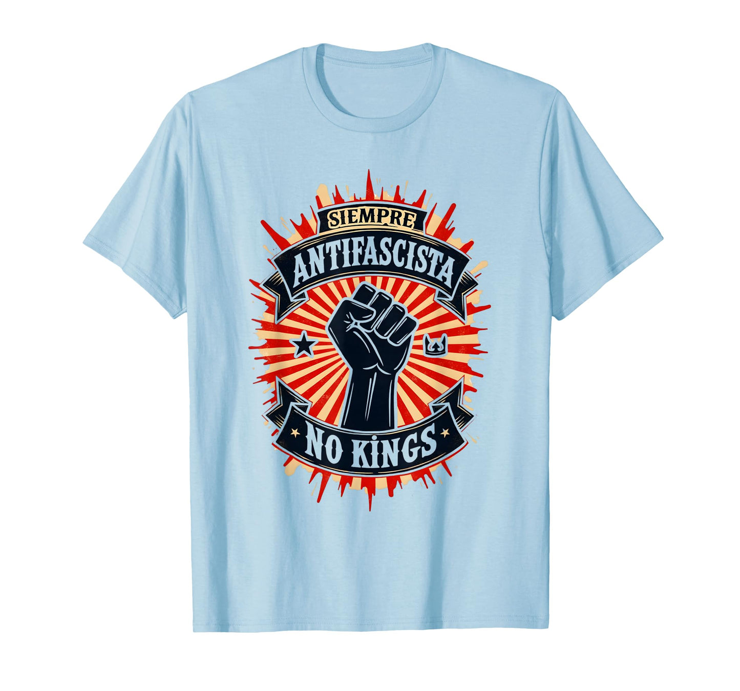 Siempre Antifascista Resist Fascism Pro Democracy Protest T-Shirt