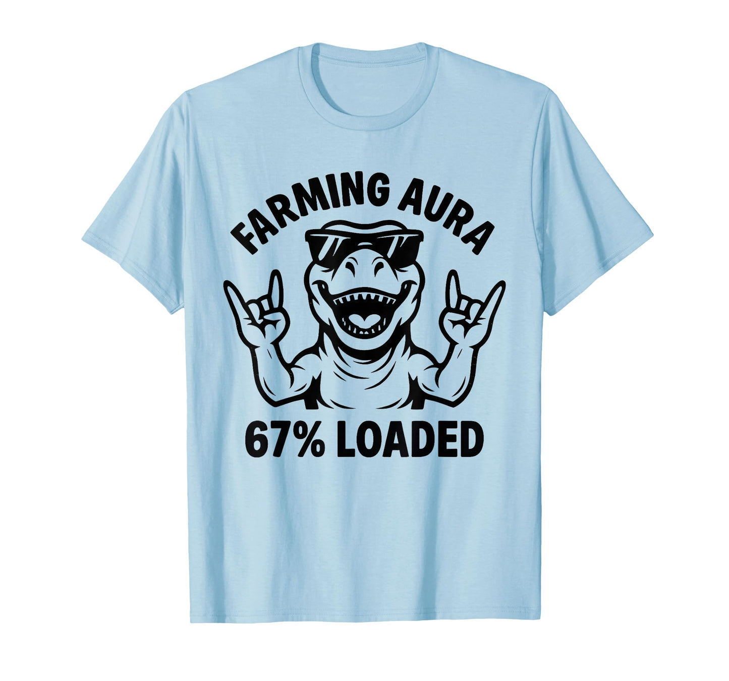 Farming Aura 67 Loaded Funny Six Seven Gen Alpha Meme T-Shirt