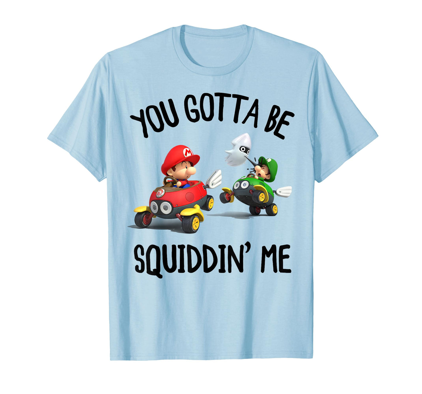 Nintendo Mario Kart You Gotta Be Squiddin Me Graphic T-Shirt T-Shirt