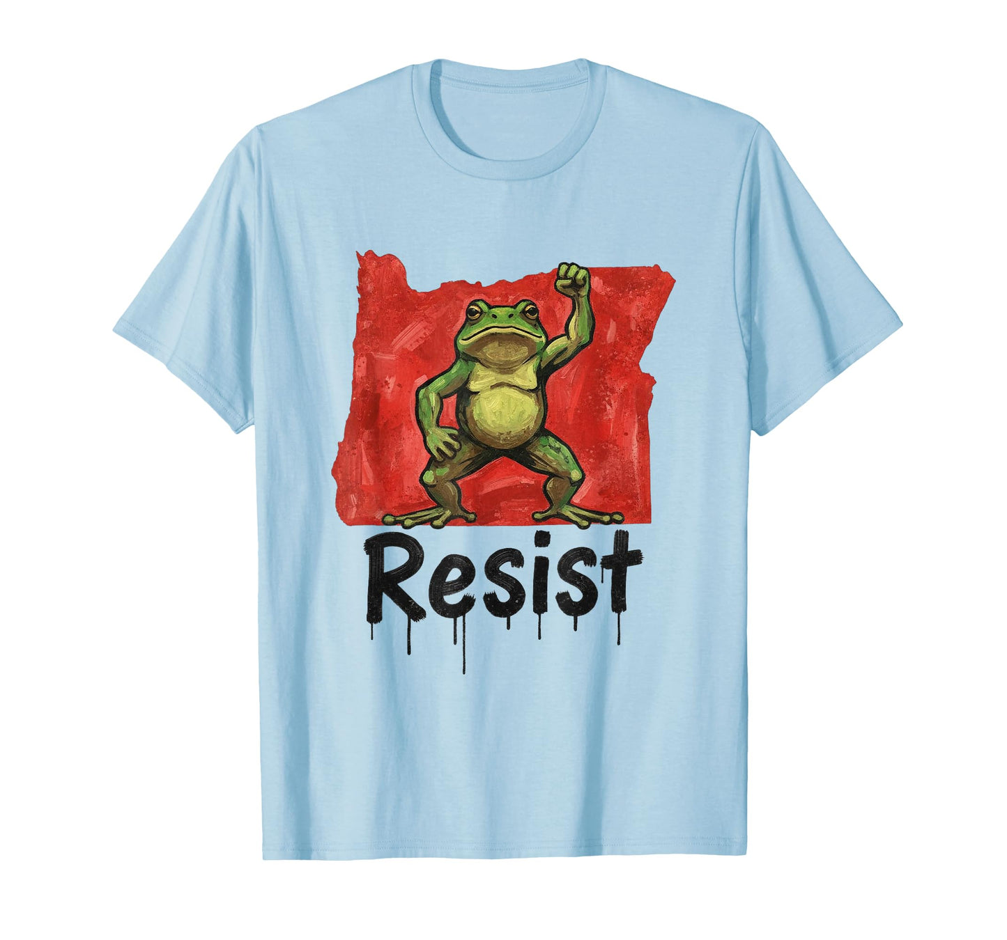 Portland Frog Protest Shirt Funny Portland Frog T-Shirt