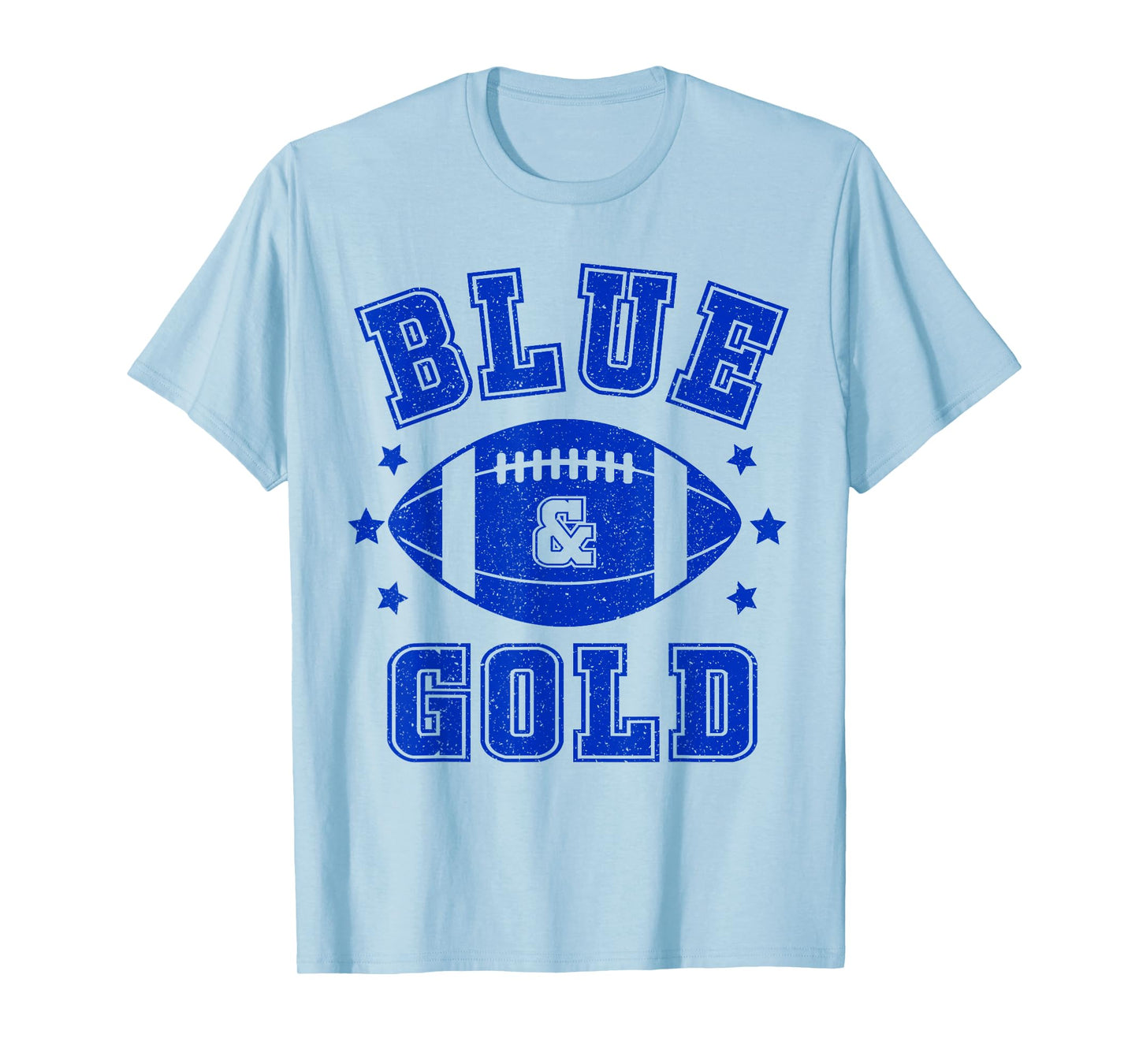 On Gameday Football We Wear Blue And Gold School Spirit T-Shirt