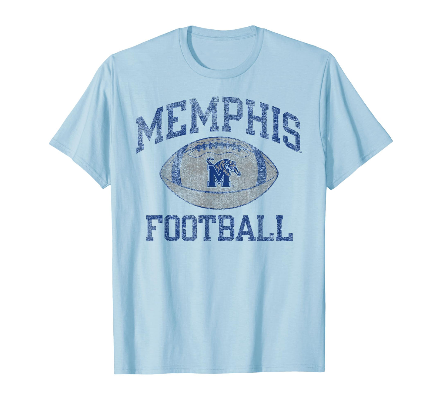 Memphis Tigers Football Intensity Vintage White T-Shirt
