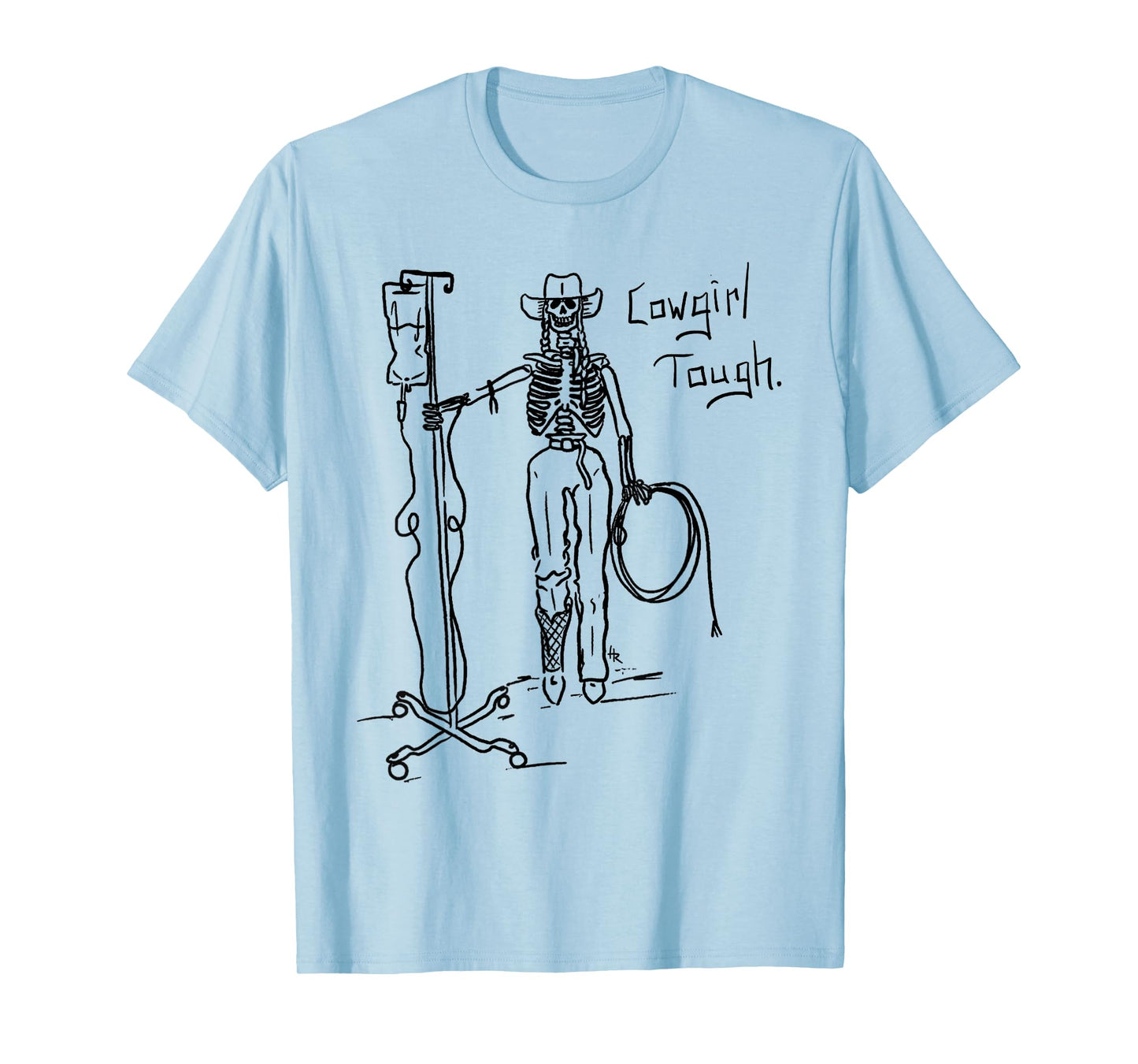 Cowgirl Tough Skeleton T-Shirt