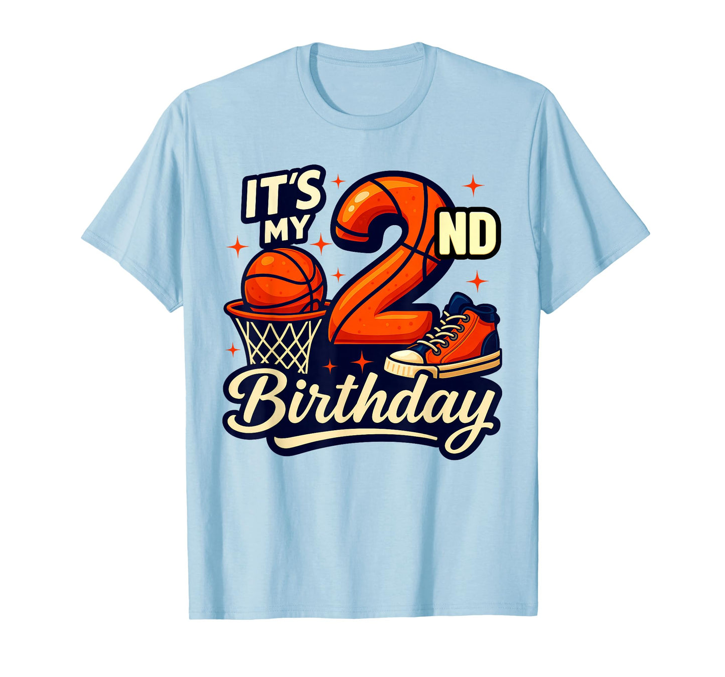 It's My 2nd Birthday Basketball Lover 2 Years Old Bday T-Shirt