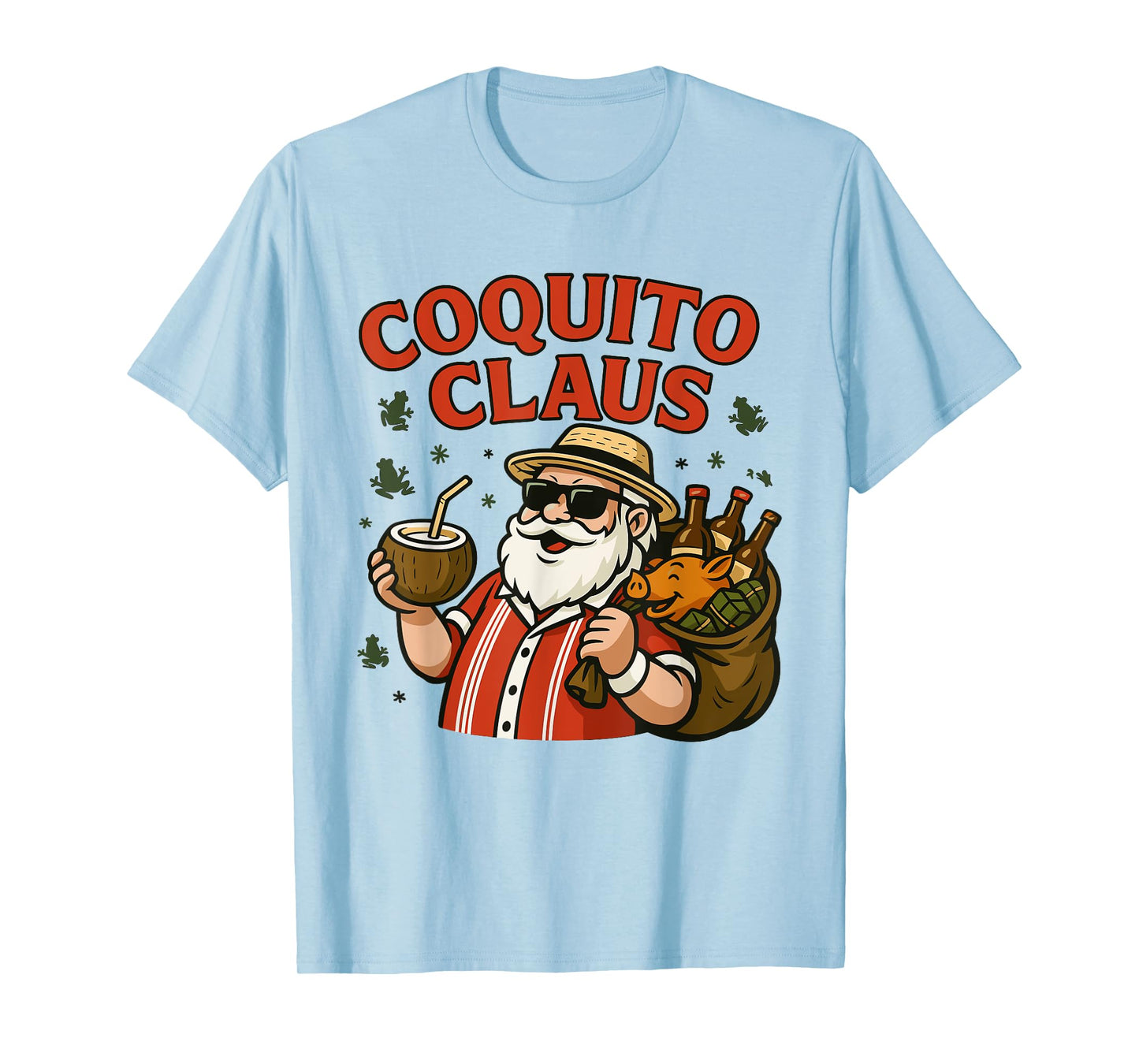 Coquito Claus Puerto Rican Christmas T-Shirt
