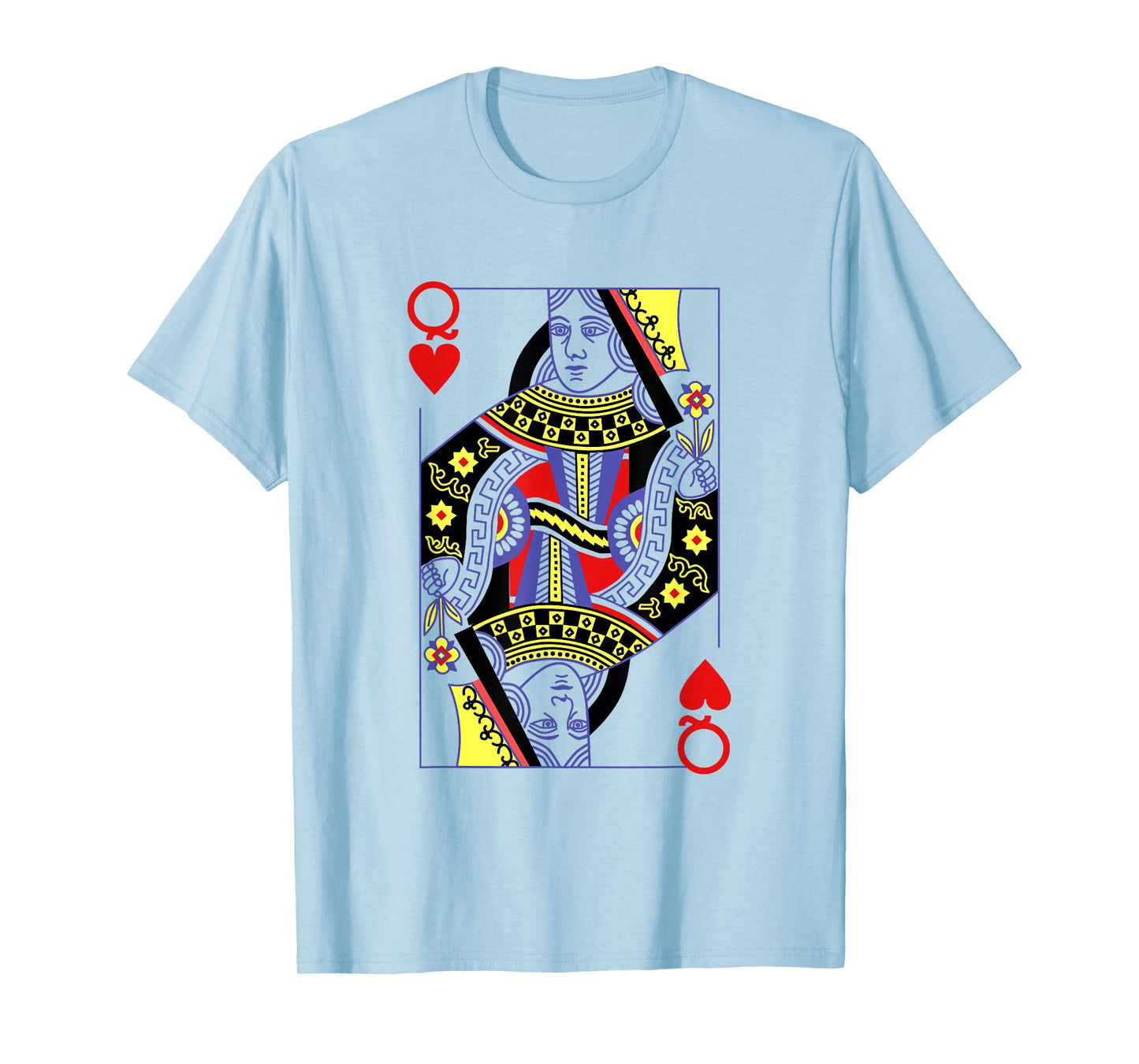 Queen Of Hearts Deck Of Cards Playing Cards Halloween Poker T-Shirt