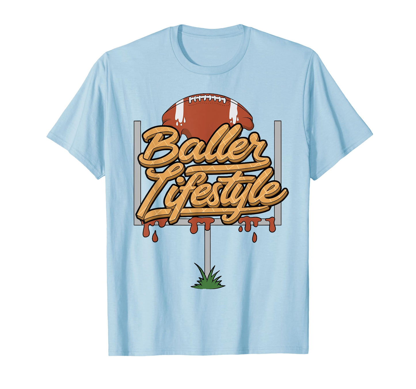 Football Lifestyle Baller Lifestyle Ice Cream Drip Men Boys T-Shirt