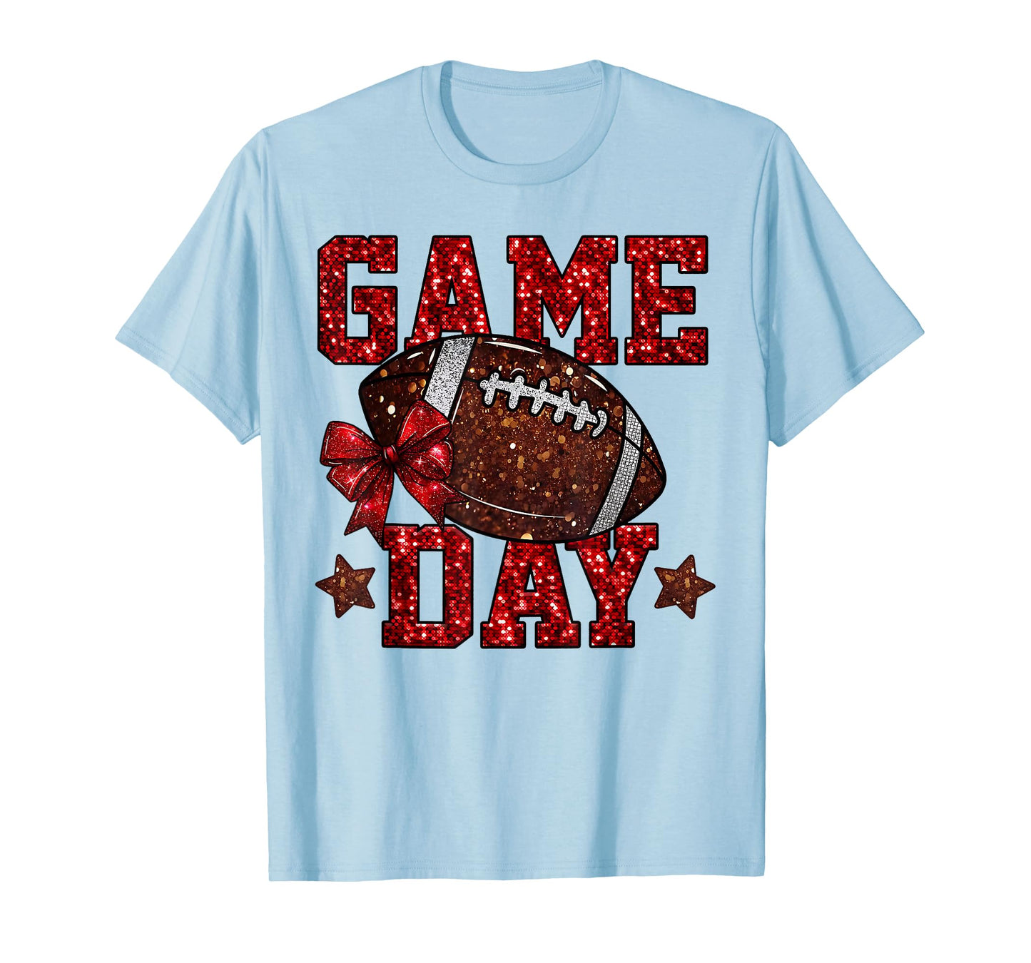 Game Day Touchdown Football Mom Girls Go Cheer Maroon T-Shirt