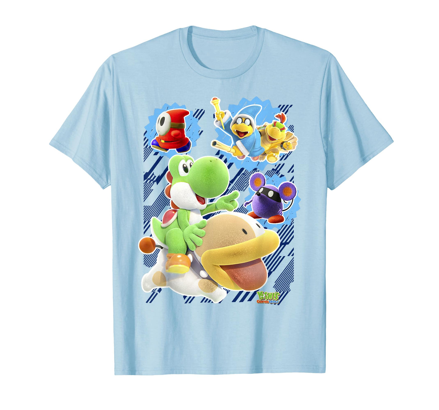 Yoshi's Crafted World Group Shot Poster Graphic T-Shirt T-Shirt