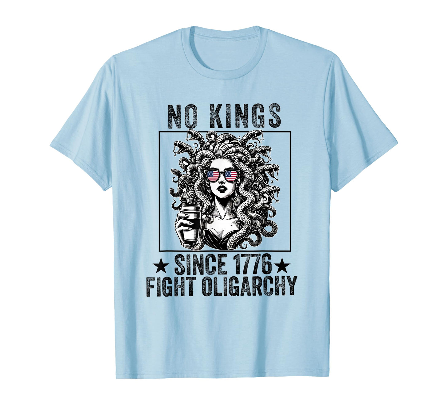 women kings fight oligarchy 4th of July feminist patriot T-Shirt