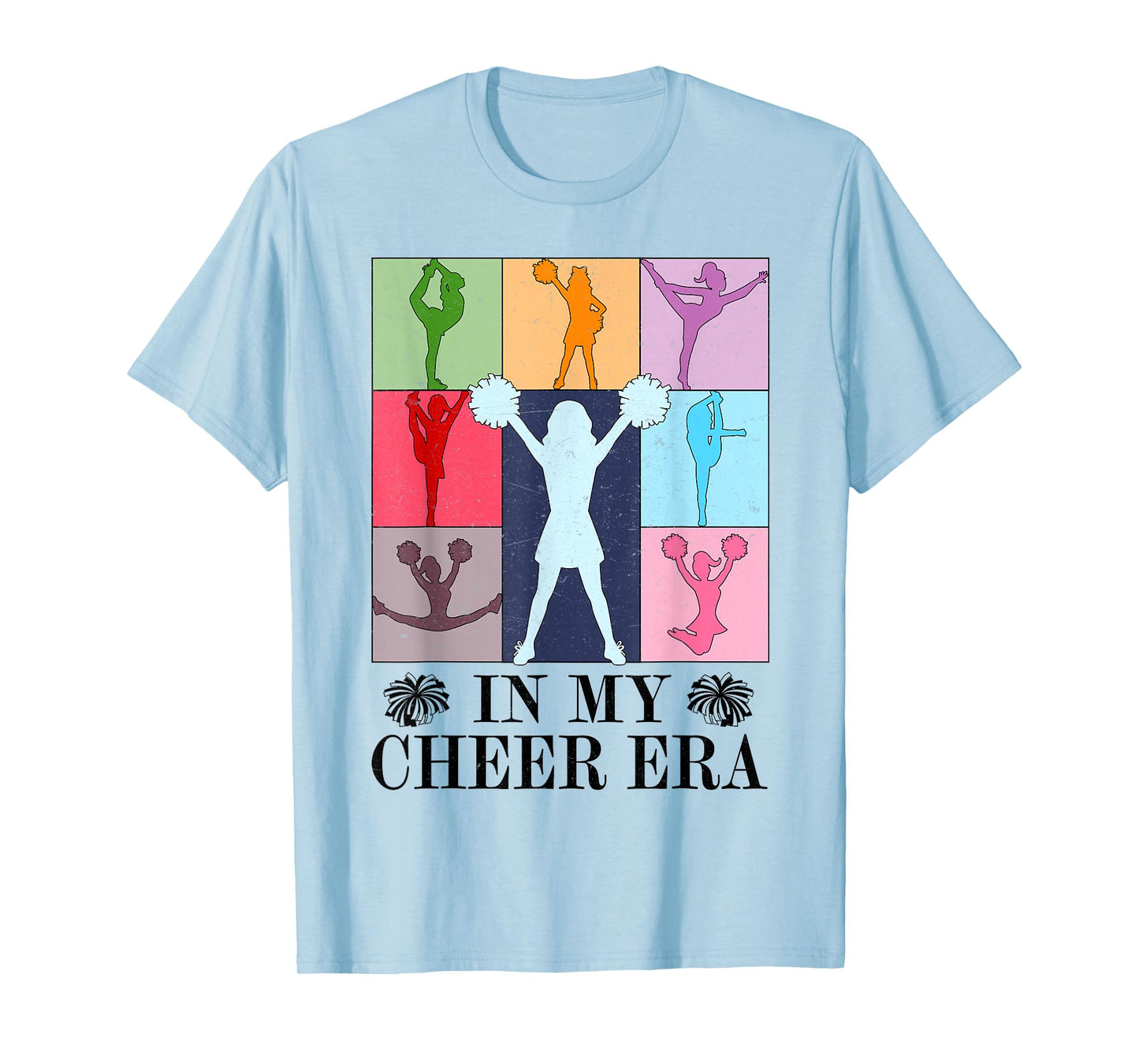 Retro in My Cheer Era Cheer Leader Cheerleading Women Girl T-Shirt