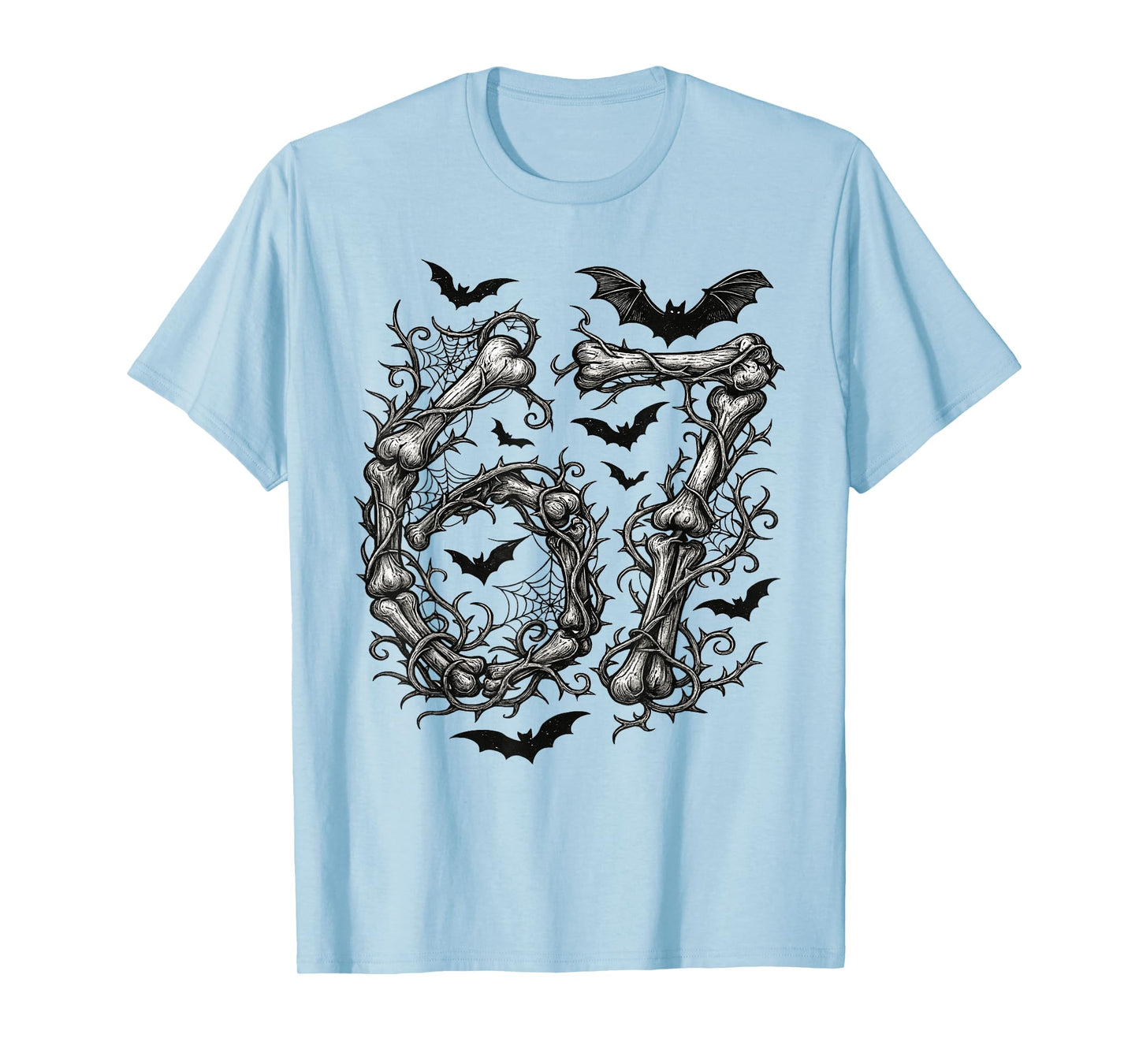 Halloween Number 6 7 Bones Skeleton Costume T-Shirt