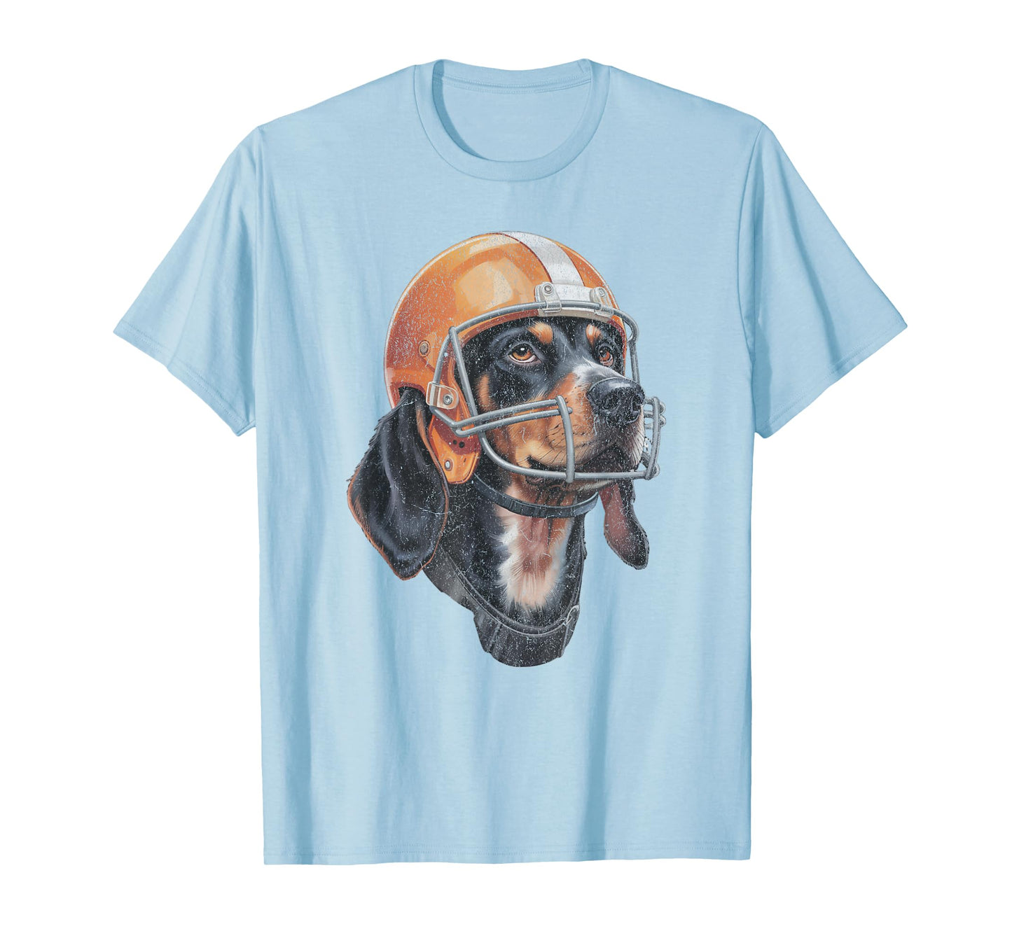Tennessee Coonhound Dog Sport Lovers | Orange Football T-Shirt
