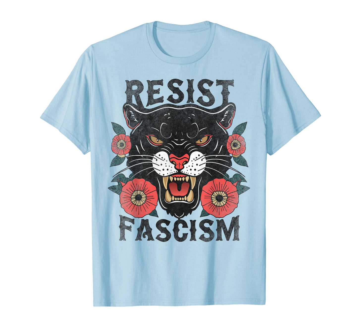 Resist Fascism Tiger Anti-Trump Social Justice Feminist T-Shirt