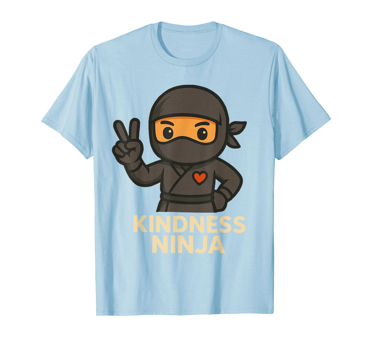 Kindness Ninja Unity Day Orange Anti Bullying Kind Boys Kids T-Shirt