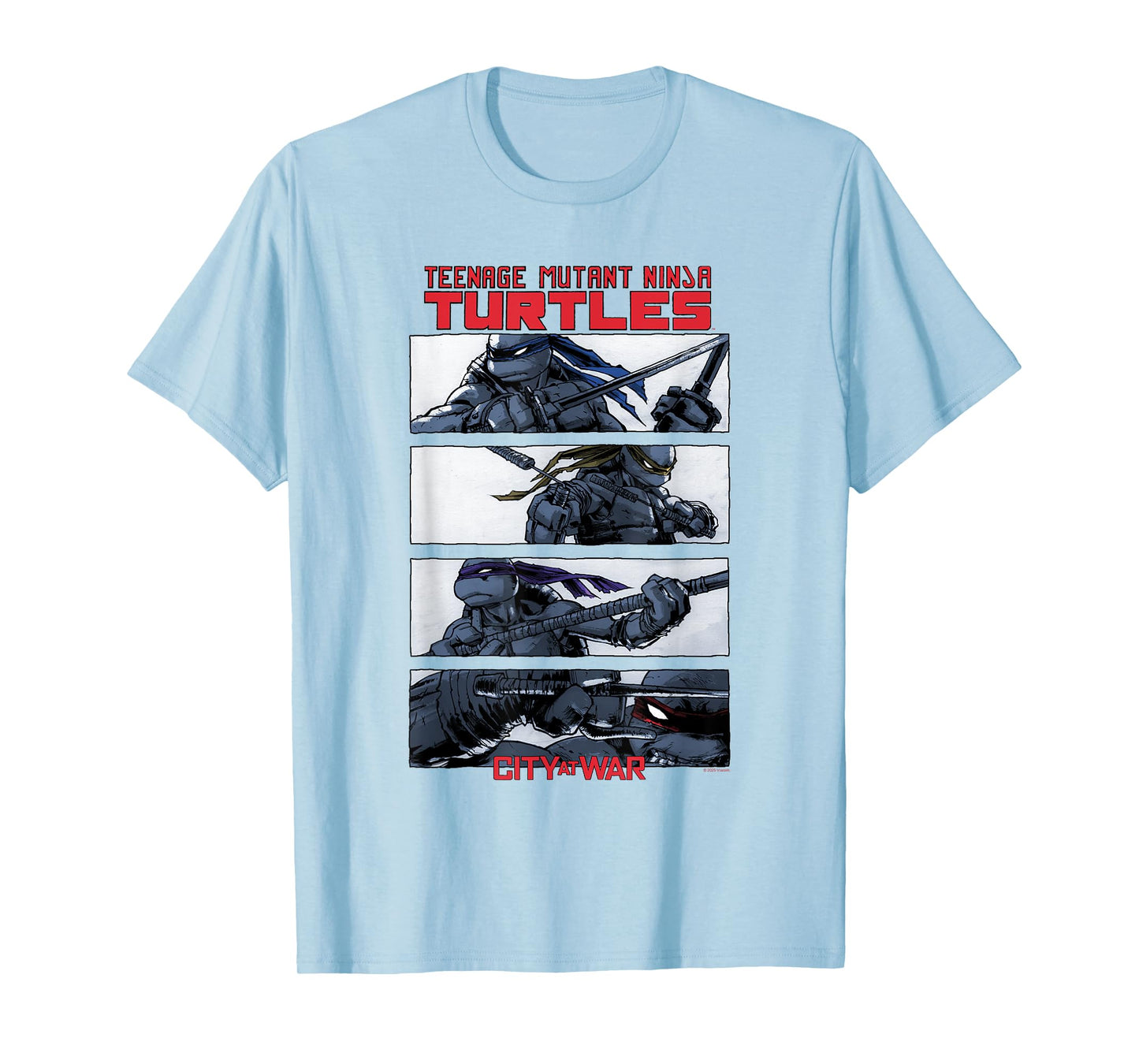 Teenage Mutant Ninja Turtles City at War Panels Comic T-Shirt