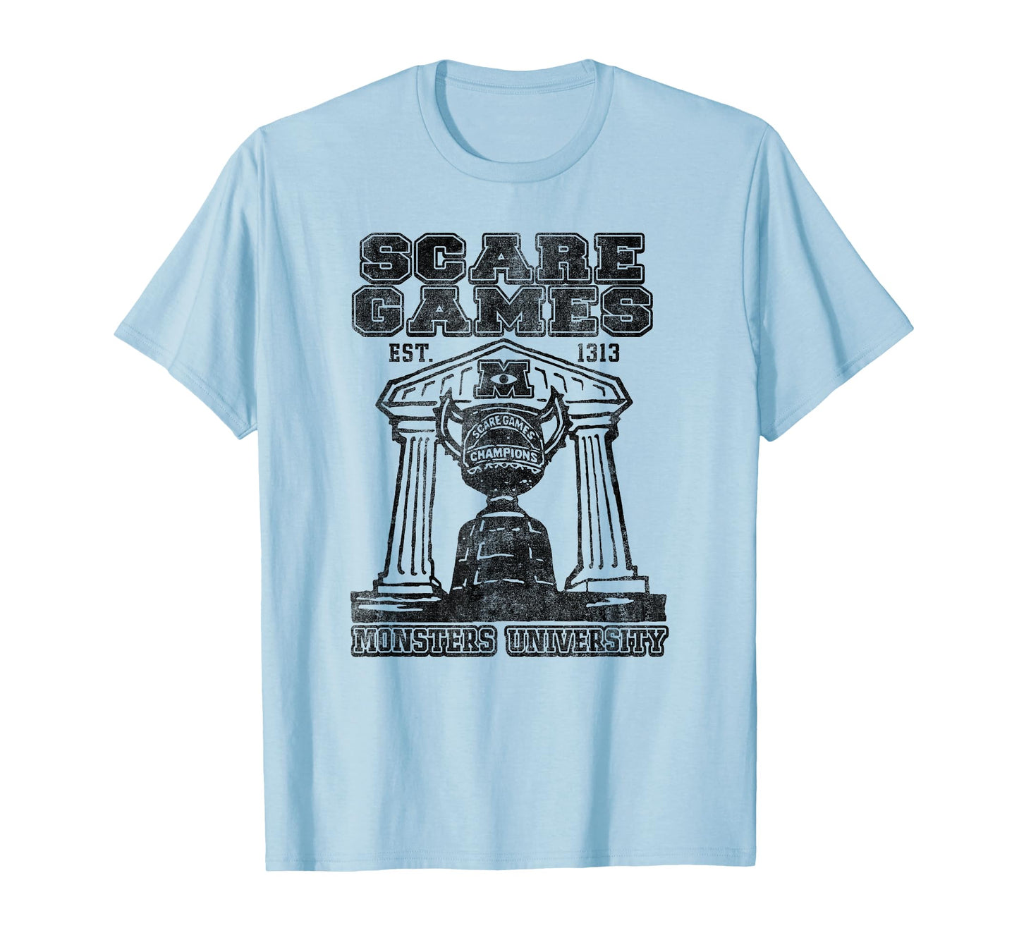 Disney Pixar Monsters University Scare Games Champions Retro T-Shirt