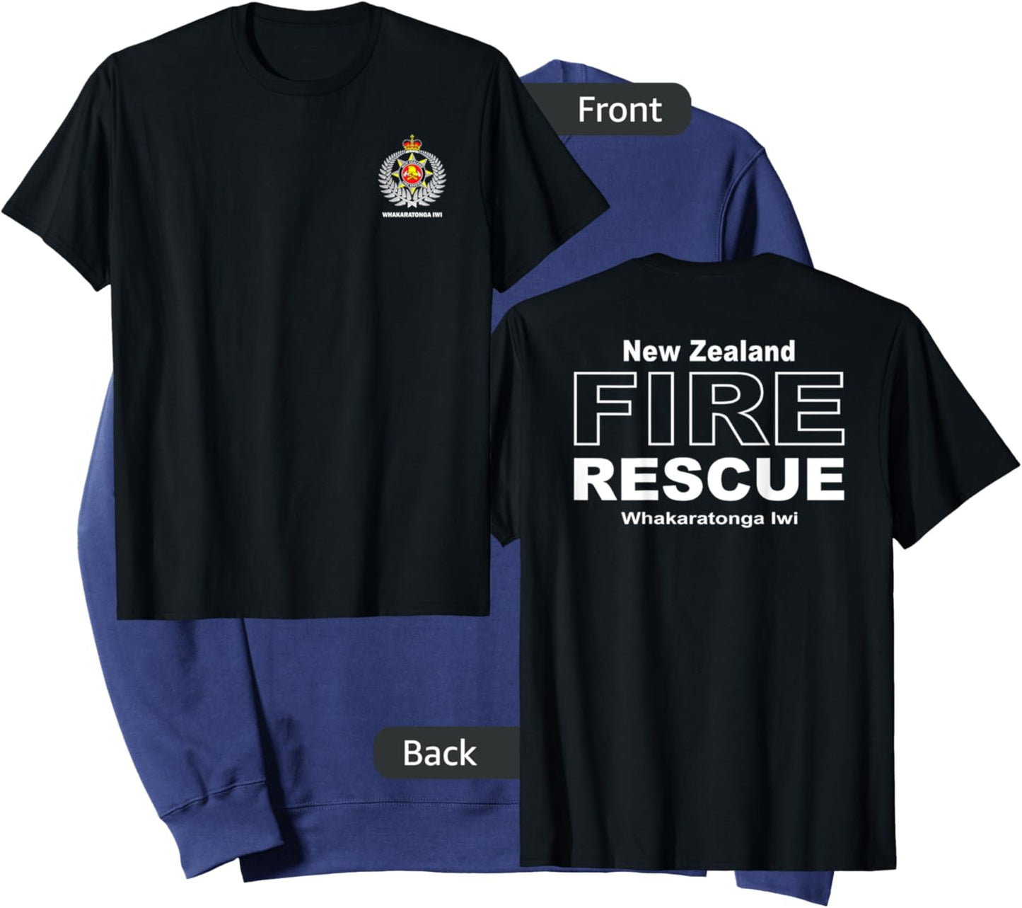 New Zealand Fire Rescue Firefighter Sweatshirt - Sweatshirt | Navy