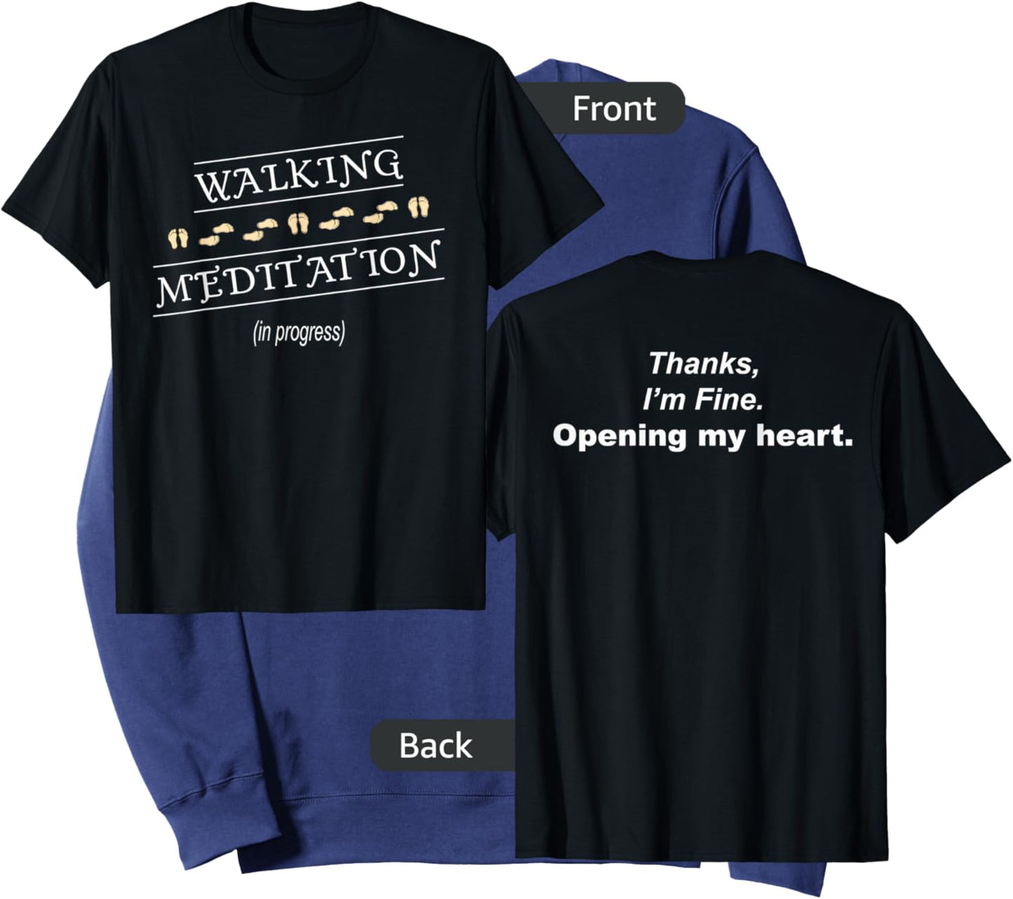 Walking Meditation in Progress Sweatshirt - Sweatshirt | Navy