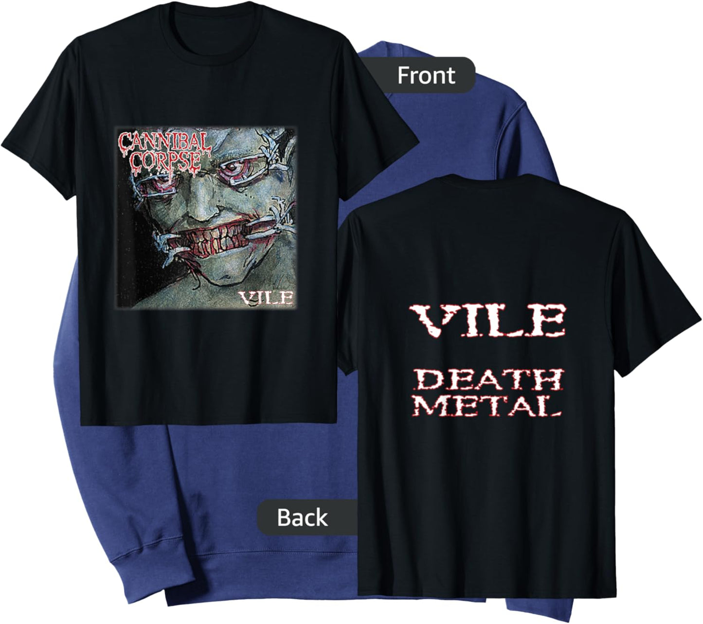 Cannibal Corpse - Official Merchandise - Vile Sweatshirt - Sweatshirt | Navy