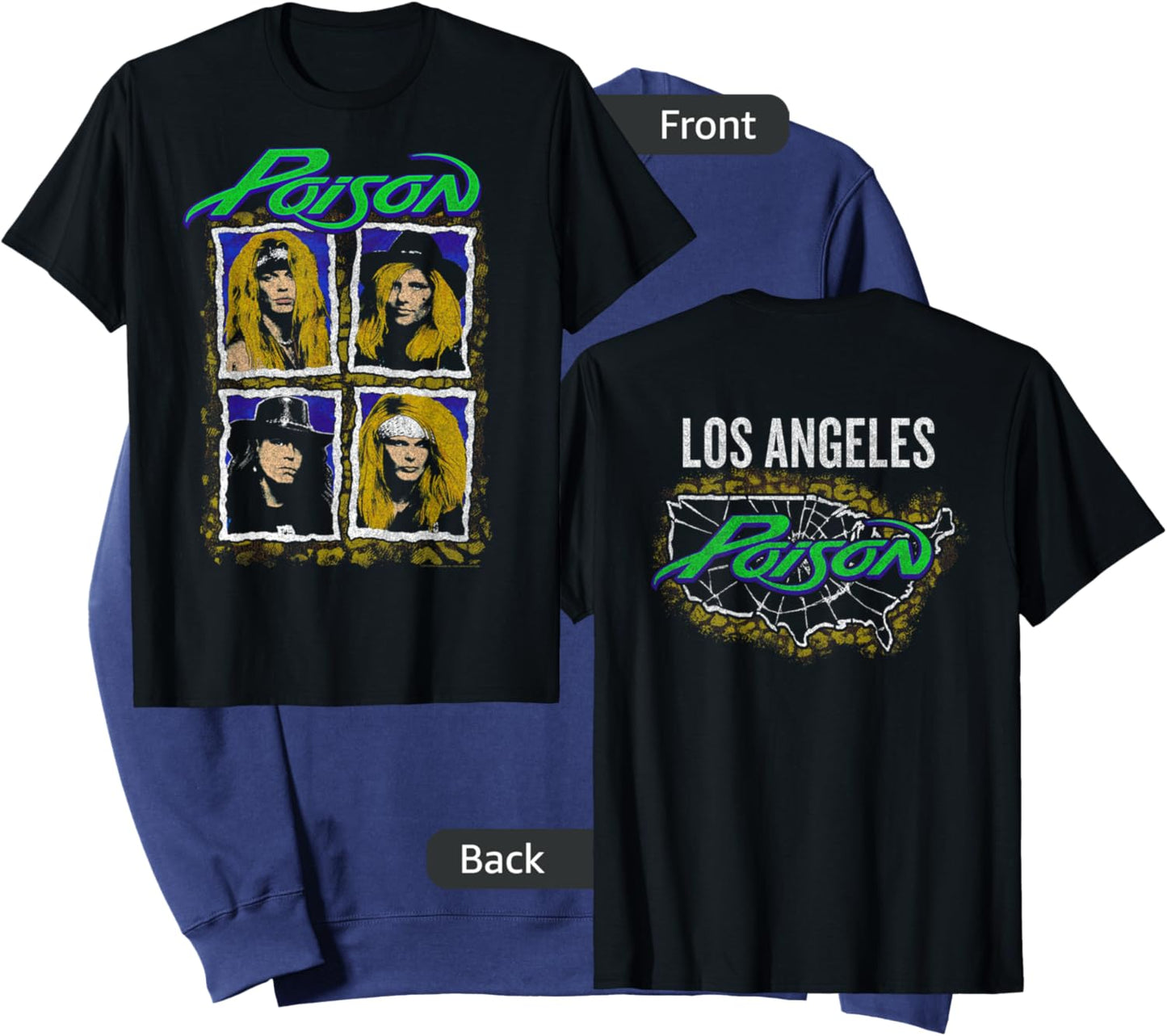 Poison - Vintage City Los Angeles Sweatshirt - Sweatshirt | Navy
