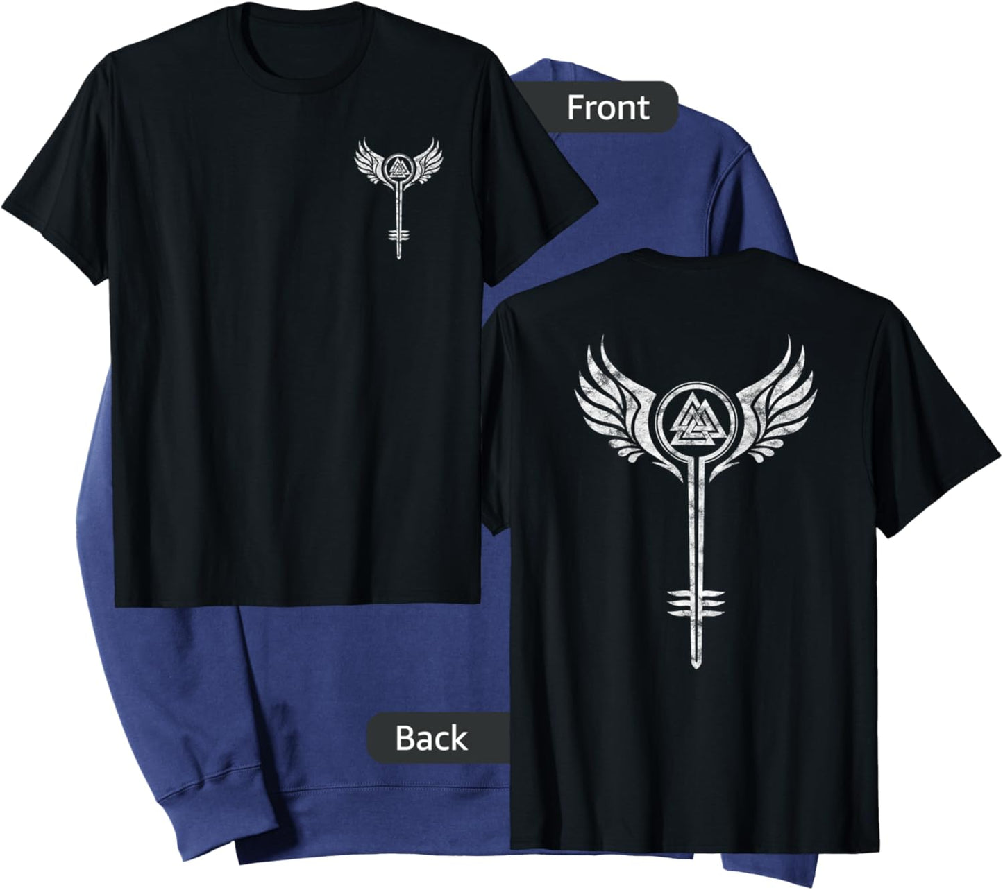 Valkyrie Shield Maid Symbol Valknut Viking Odin Viking Sweatshirt - Sweatshirt | Navy
