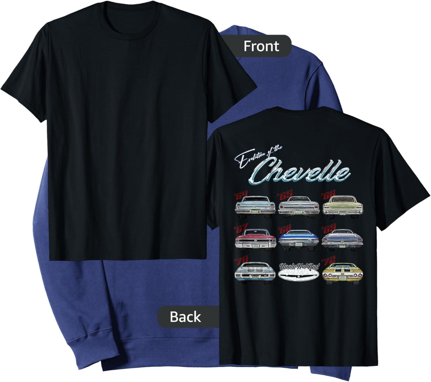 Evolution of the Chevelle,SS,Hotrod,Muscle Car,SS454,SS427 Sweatshirt - Sweatshirt | Navy