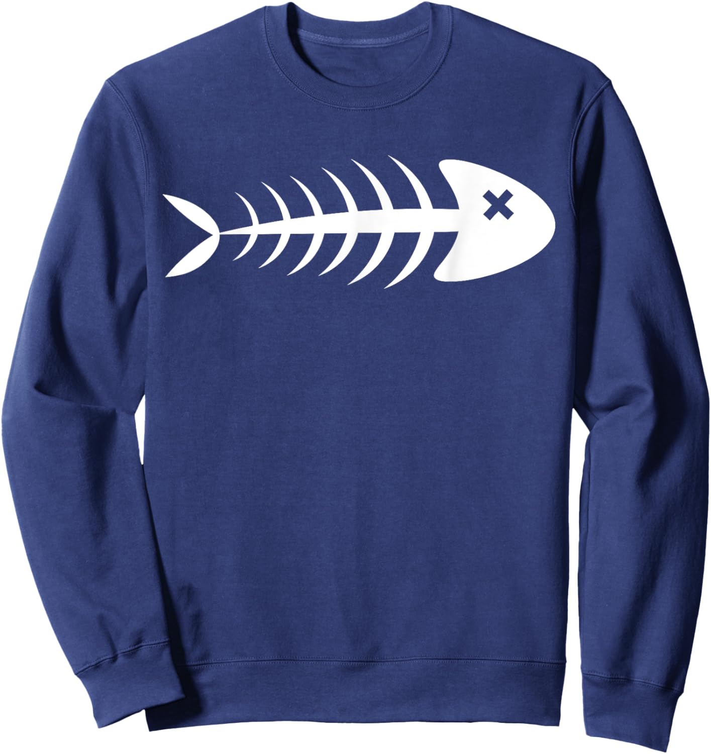 Fish Bones, Graphic Tops - , Women and Kids Sweatshirt - Sweatshirt | Navy