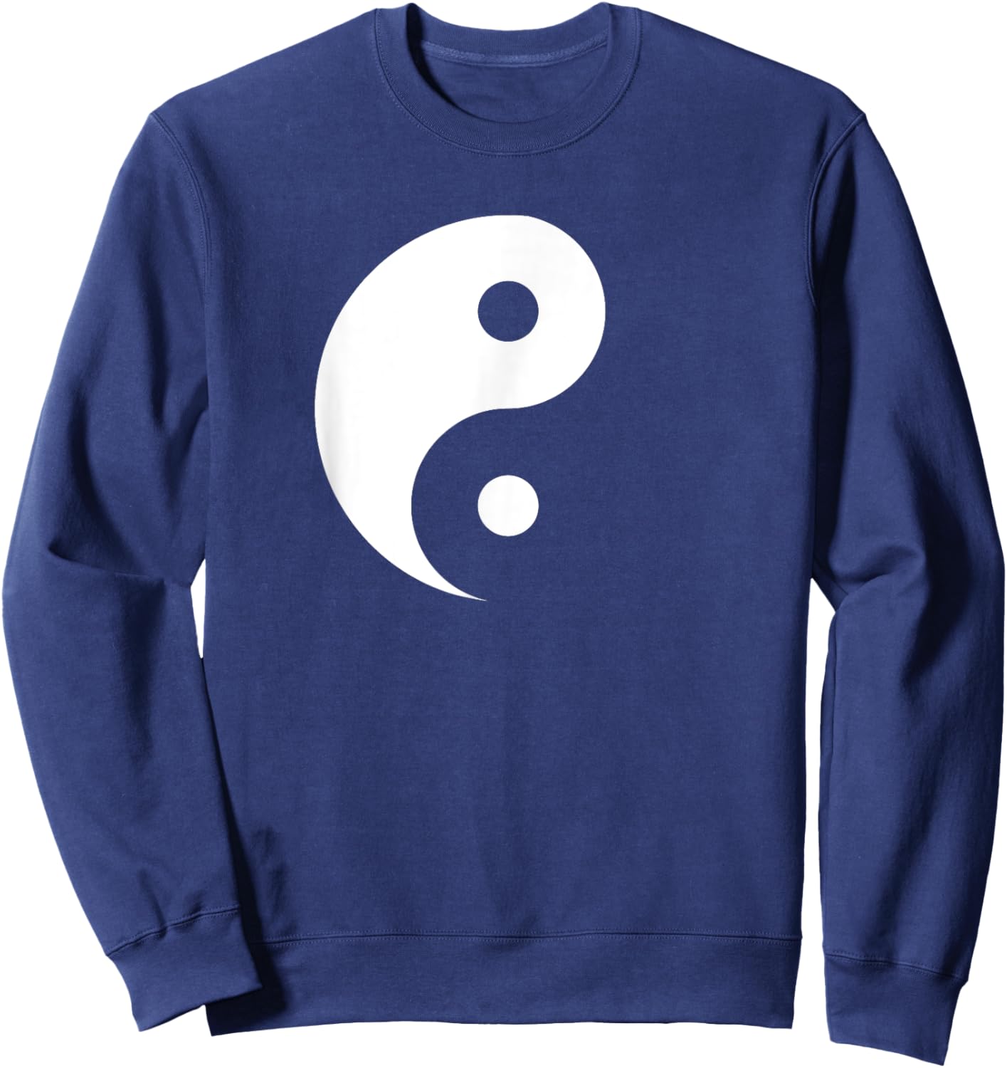 Miftees Yin Yang - Black - Small - - Short Sleeve - Classic Fit - Imported Sweatshirt - Sweatshirt | Navy