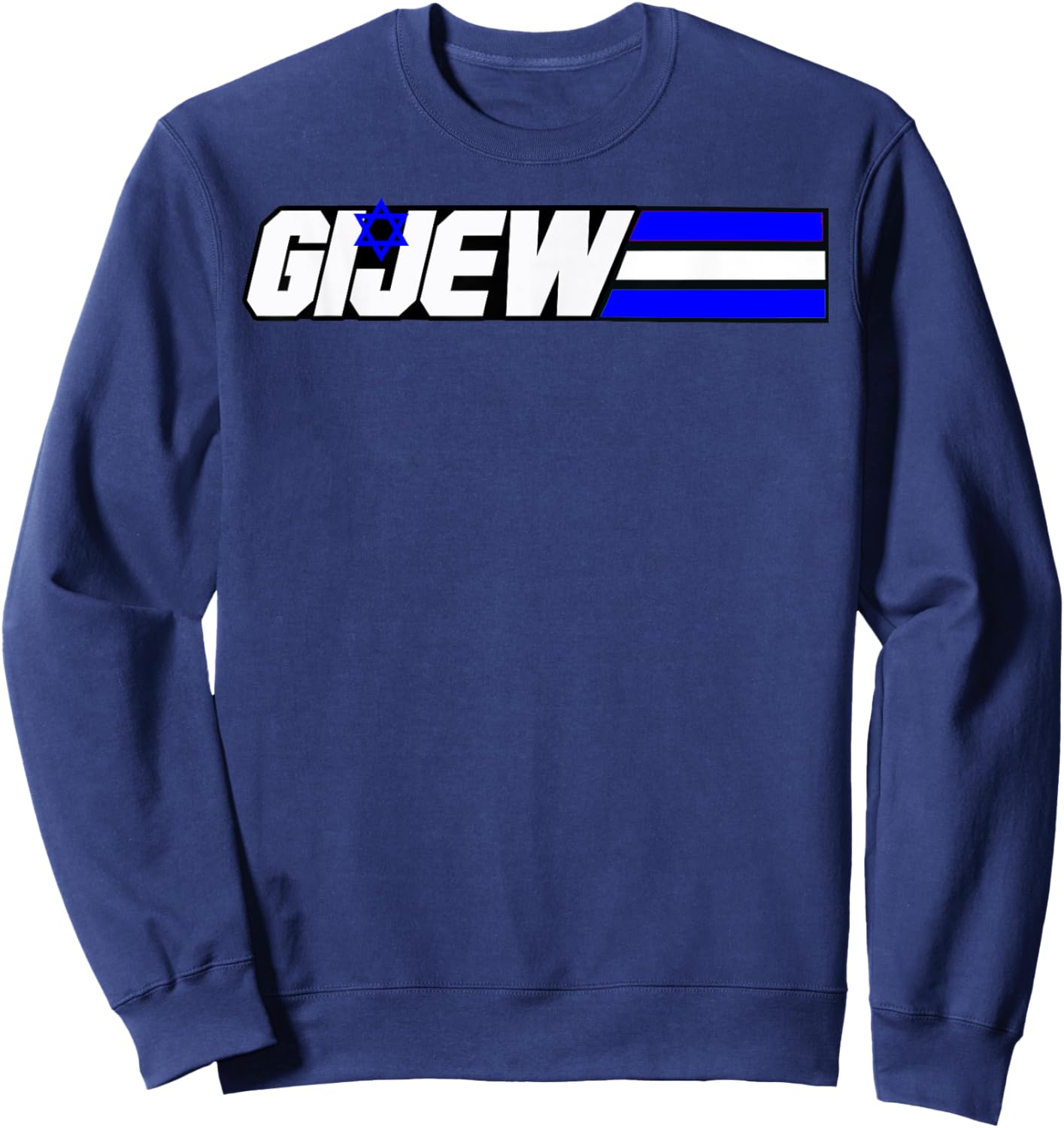 GI Jew Workout Fitness Sweatshirt - Sweatshirt | Navy
