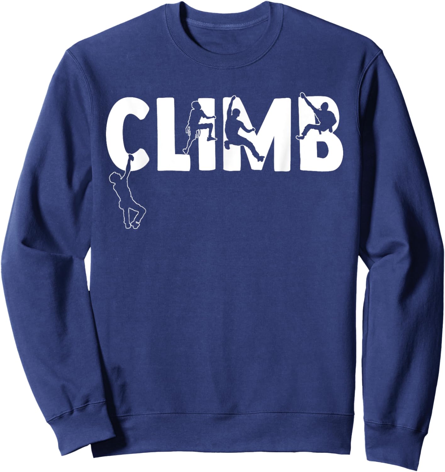 Vintage Climbing Bouldering Rock Climber Climbing Sweatshirt - Sweatshirt | Navy