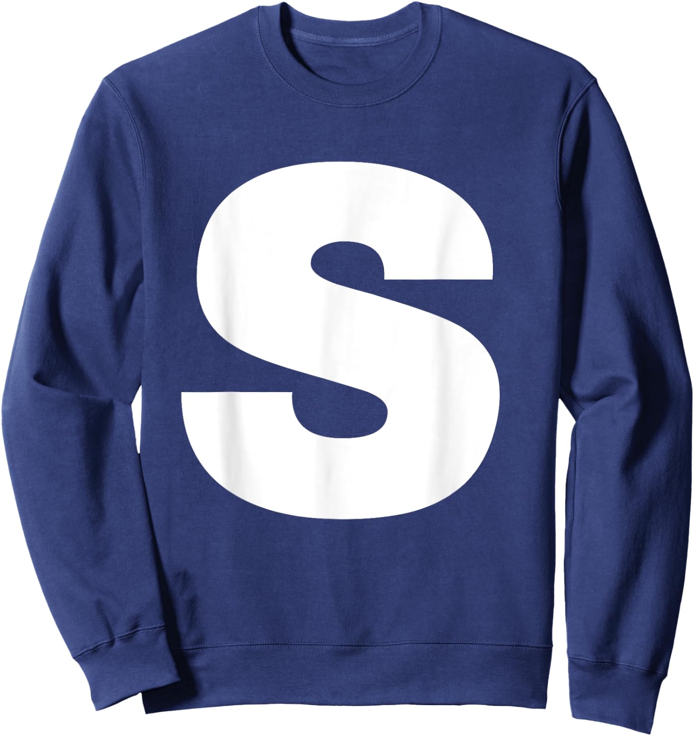 Letter S Capital Alphabet S Monogram Initial Name Birthday Sweatshirt - Sweatshirt | Navy