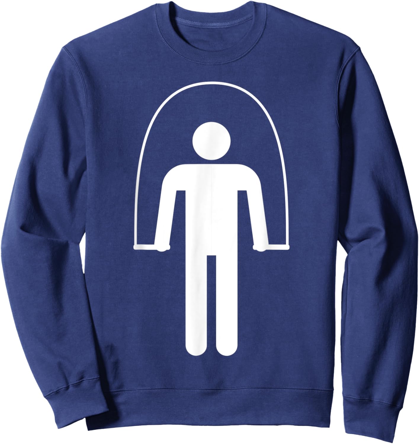 Stick Figure Jumping Rope Sweatshirt - Sweatshirt | Navy
