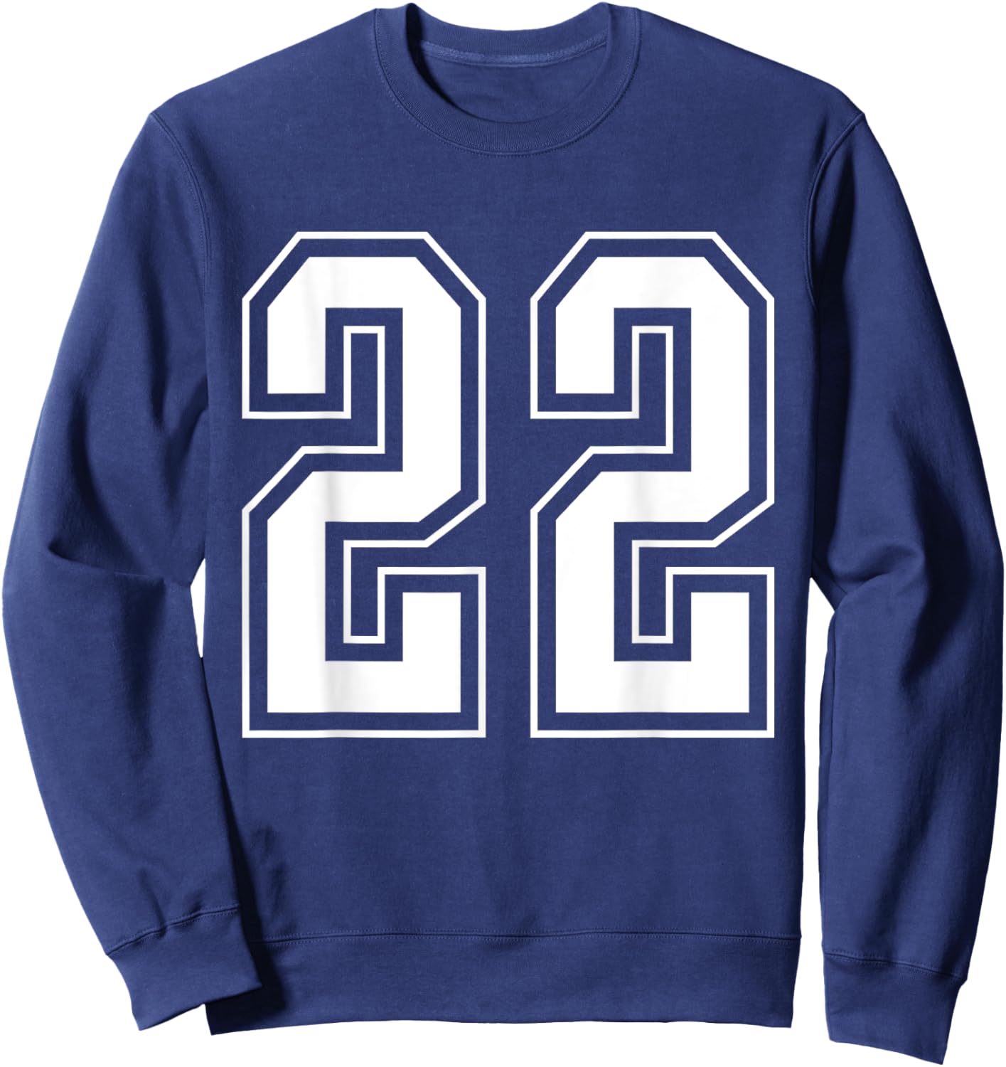 Varsity Jersey Number 22 Sweatshirt - Sweatshirt | Navy